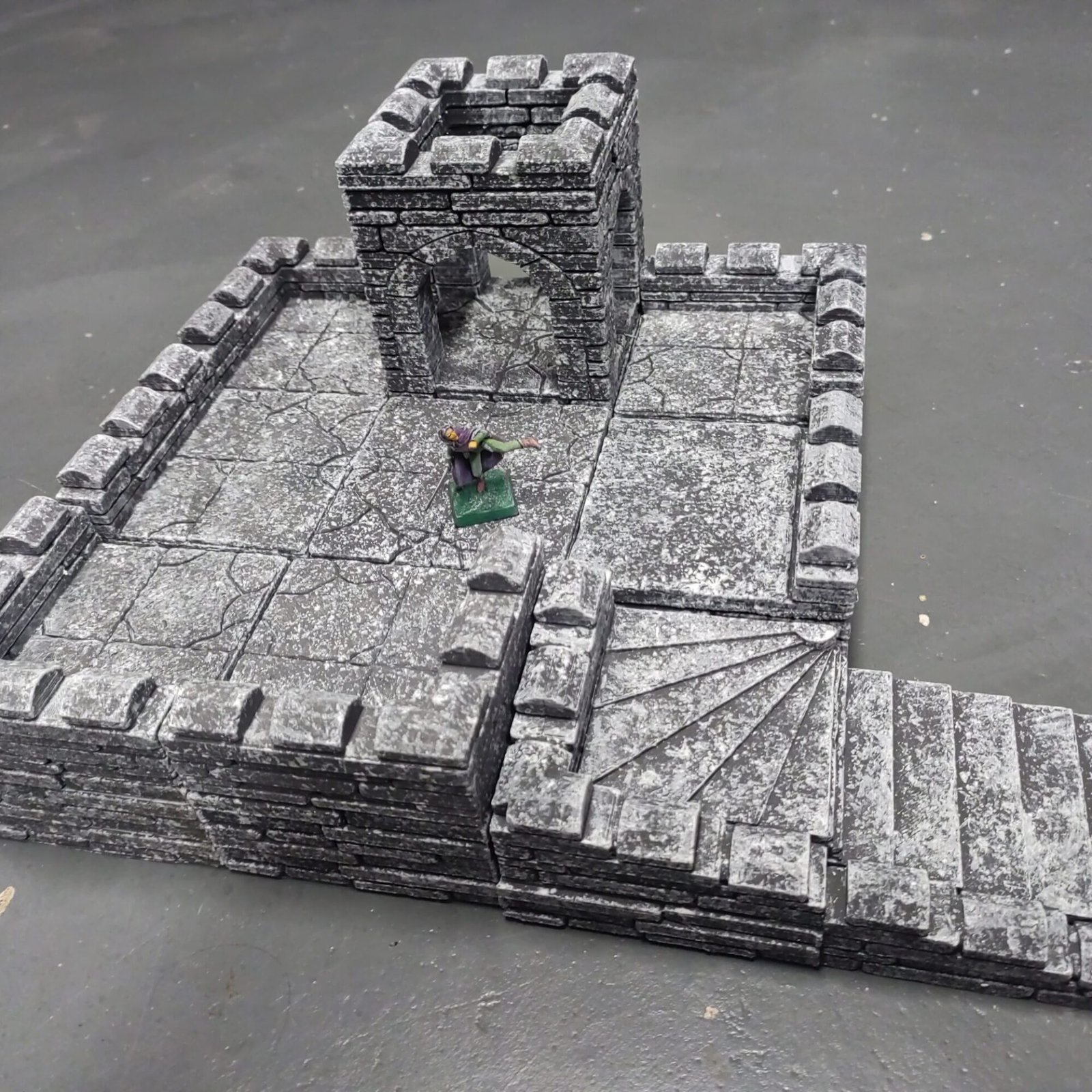 Tutoriel de peinture rapide ton pierre pour décors wargame jeu de figurines