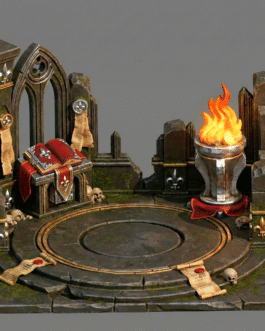 Diorama chapitre de l&rsquo;ordre de l’empire pour figurines socle de 32 mm à XX mm