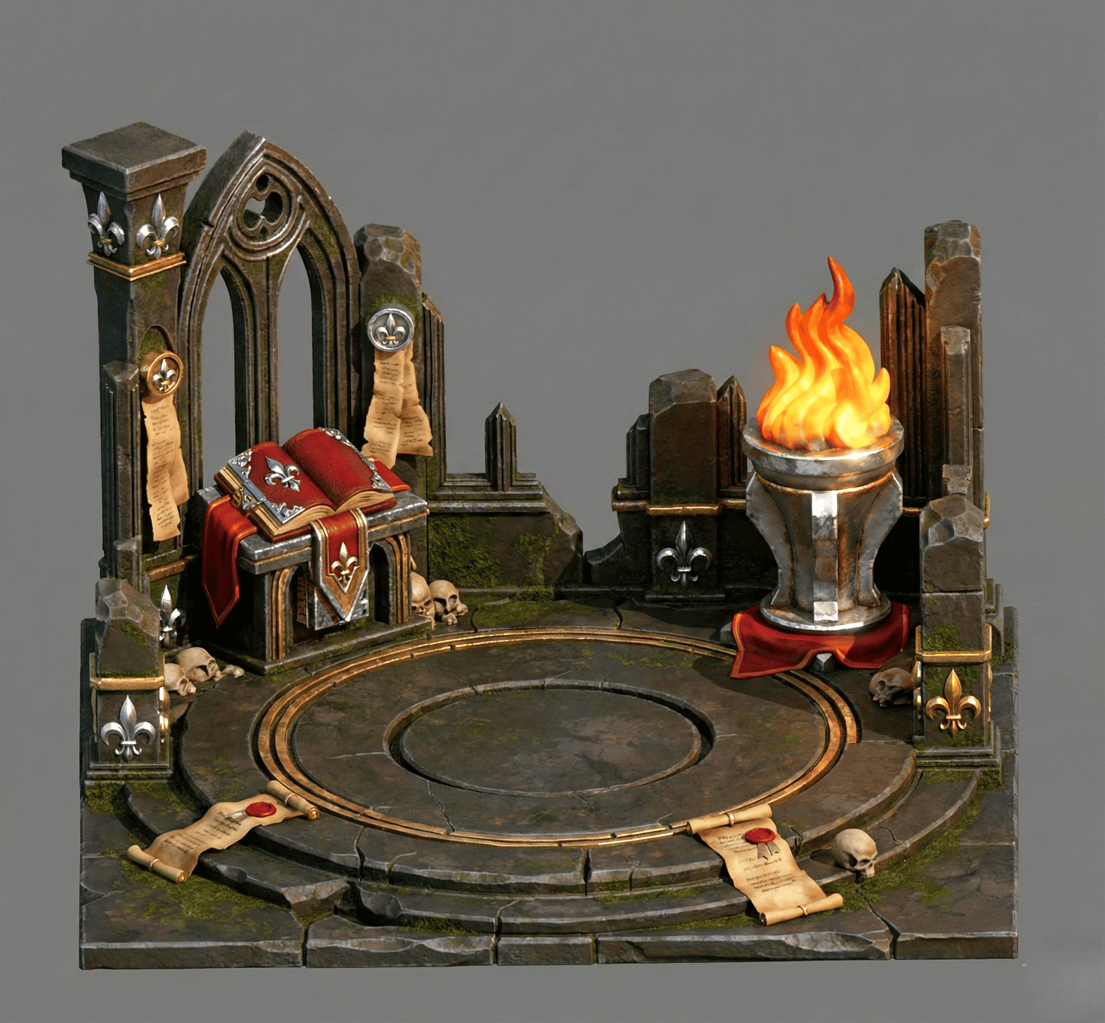 Diorama chapitre de l'ordre de l'empire pour figurines socle de 32 mm à XX mm 2 Diorama chapitre de l'ordre de l'empire pour figurines socle de 32 mm à XX mm