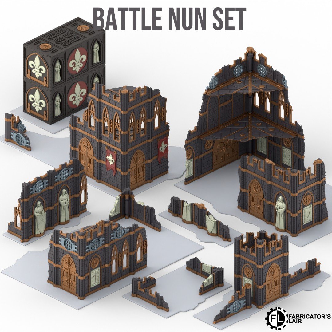 Décor WTC Warhammer 40k Battle Nun Ruins 2 décor WTC v11 compatible warhammer 40k Battle_Nun_Ruins